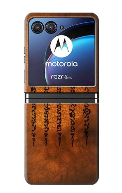 S2251 Five Rows Success And Good Luck Tattoo Hülle Schutzhülle Taschen für Motorola Razr 40 Ultra