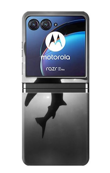 S2367 Shark Monochrome Hülle Schutzhülle Taschen für Motorola Razr 40 Ultra