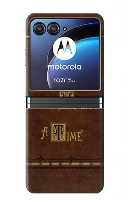 S2643 Once Upon A Time Book Hülle Schutzhülle Taschen für Motorola Razr 40 Ultra