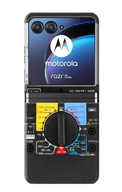 S2660 Analog Multimeter Graphic Printed Hülle Schutzhülle Taschen für Motorola Razr 40 Ultra