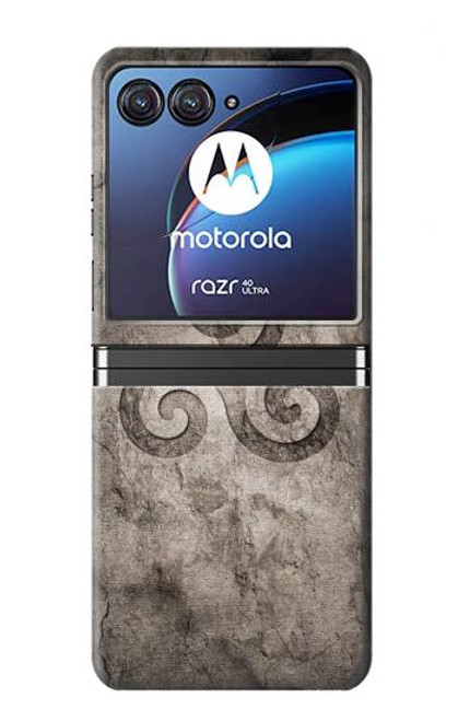 S2892 Triskele Symbol Stone Texture Hülle Schutzhülle Taschen für Motorola Razr 40 Ultra