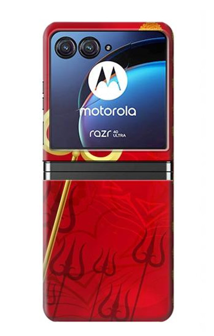 S3788 Shiv Trishul Hülle Schutzhülle Taschen für Motorola Razr 40 Ultra