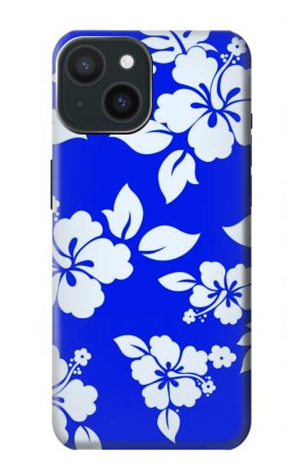 S2244 Hawaiian Hibiscus Blue Pattern Hülle Schutzhülle Taschen für iPhone 15