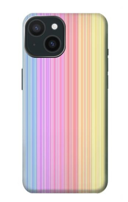 S3849 Colorful Vertical Colors Hülle Schutzhülle Taschen für iPhone 15