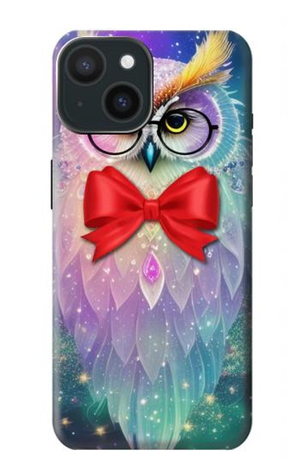 S3934 Fantasy Nerd Owl Hülle Schutzhülle Taschen für iPhone 15