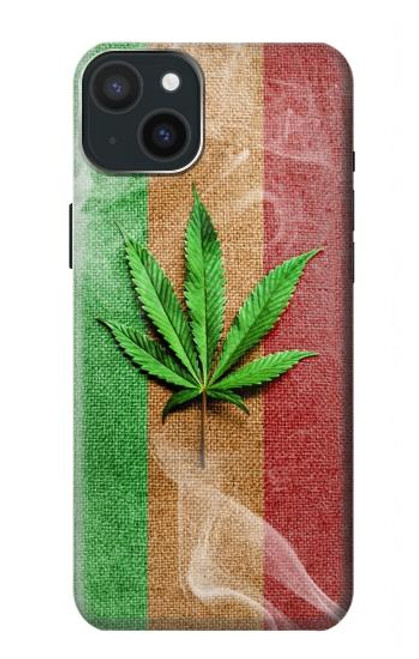 S2109 Smoke Reggae Rasta Flag Hülle Schutzhülle Taschen für iPhone 15 Plus
