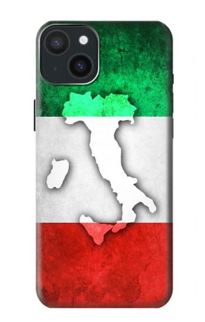 S2338 Italy Flag Hülle Schutzhülle Taschen für iPhone 15 Plus