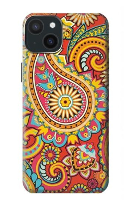 S3402 Floral Paisley Pattern Seamless Hülle Schutzhülle Taschen für iPhone 15 Plus