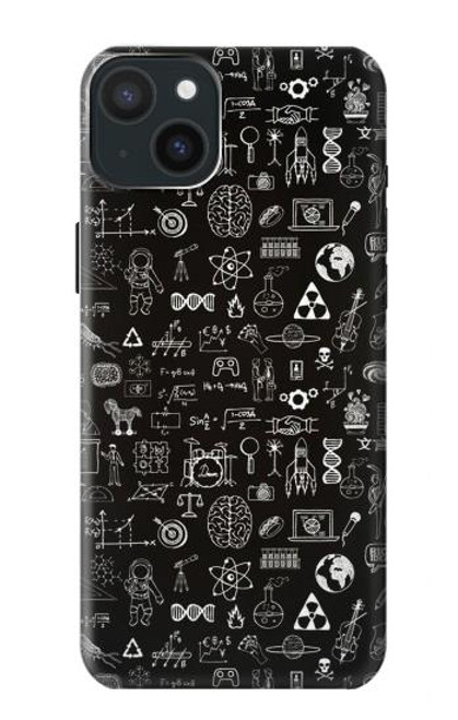 S3426 Blackboard Science Hülle Schutzhülle Taschen für iPhone 15 Plus