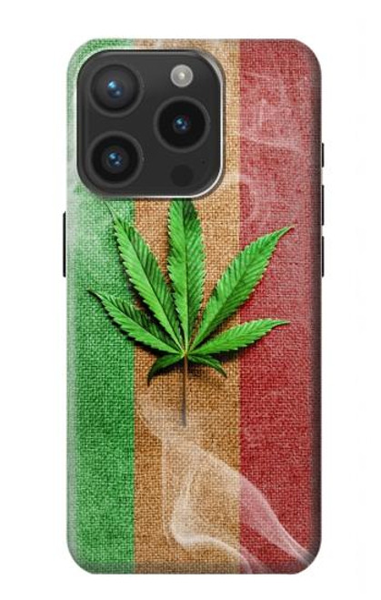 S2109 Smoke Reggae Rasta Flag Hülle Schutzhülle Taschen für iPhone 15 Pro