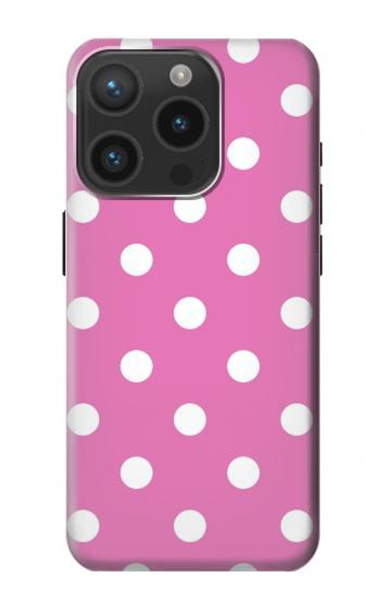 S2358 Pink Polka Dots Hülle Schutzhülle Taschen für iPhone 15 Pro