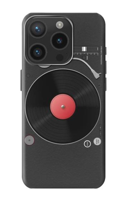 S3952 Turntable Vinyl Record Player Graphic Hülle Schutzhülle Taschen für iPhone 15 Pro