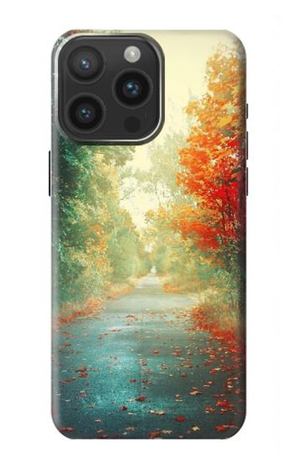S0913 Road Through The Woods Hülle Schutzhülle Taschen für iPhone 15 Pro Max