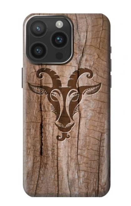 S2183 Goat Wood Graphic Printed Hülle Schutzhülle Taschen für iPhone 15 Pro Max