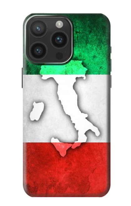S2338 Italy Flag Hülle Schutzhülle Taschen für iPhone 15 Pro Max