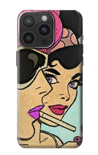 S3171 Girls Pop Art Hülle Schutzhülle Taschen für iPhone 15 Pro Max