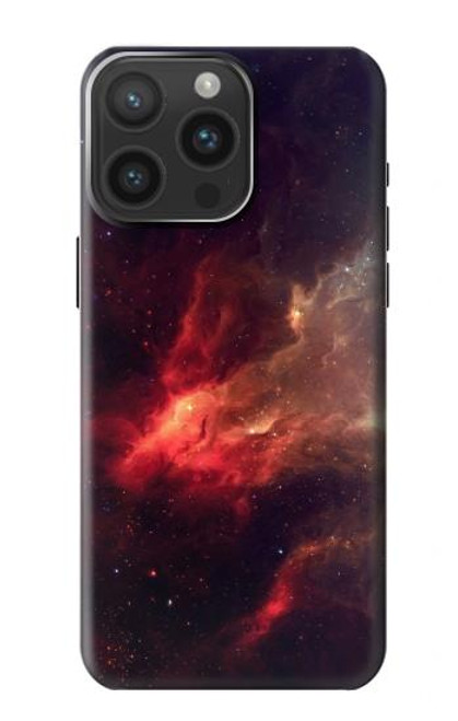 S3897 Red Nebula Space Hülle Schutzhülle Taschen für iPhone 15 Pro Max