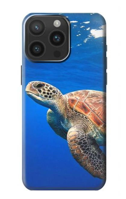 S3898 Sea Turtle Hülle Schutzhülle Taschen für iPhone 15 Pro Max