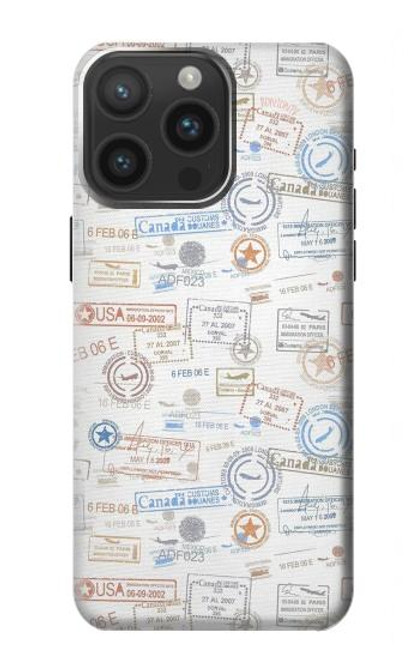 S3903 Travel Stamps Hülle Schutzhülle Taschen für iPhone 15 Pro Max