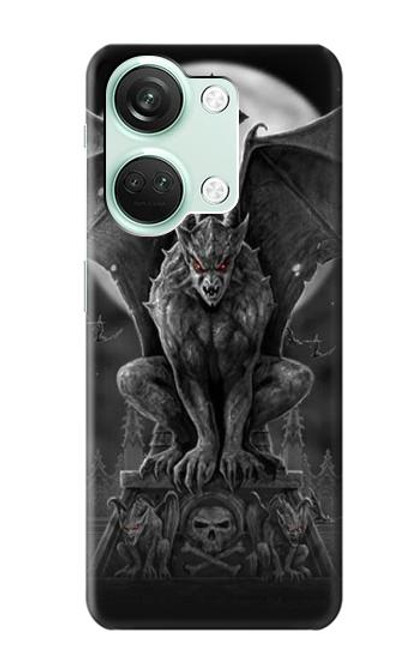 S0850 Gargoyle Devil Demon Hülle Schutzhülle Taschen für OnePlus Nord 3