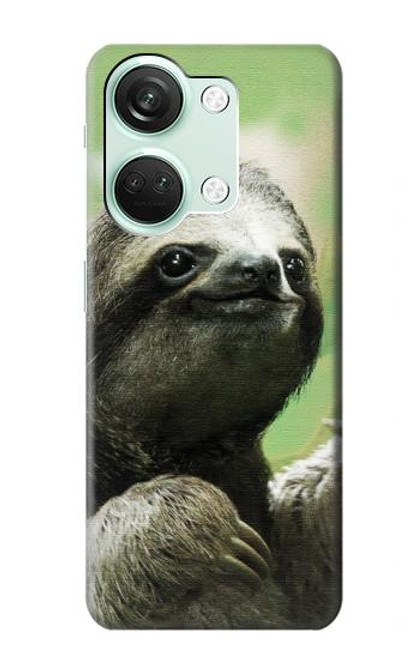 S2708 Smiling Sloth Hülle Schutzhülle Taschen für OnePlus Nord 3