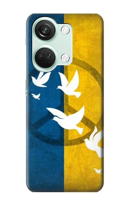 S3857 Peace Dove Ukraine Flag Hülle Schutzhülle Taschen für OnePlus Nord 3