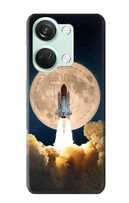 S3859 Bitcoin to the Moon Hülle Schutzhülle Taschen für OnePlus Nord 3