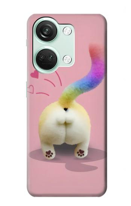 S3923 Cat Bottom Rainbow Tail Hülle Schutzhülle Taschen für OnePlus Nord 3