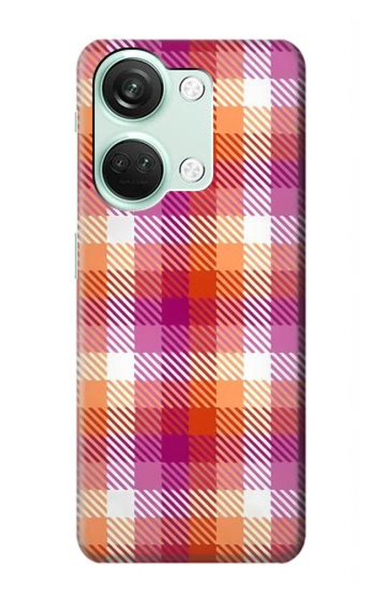 S3941 LGBT Lesbian Pride Flag Plaid Hülle Schutzhülle Taschen für OnePlus Nord 3