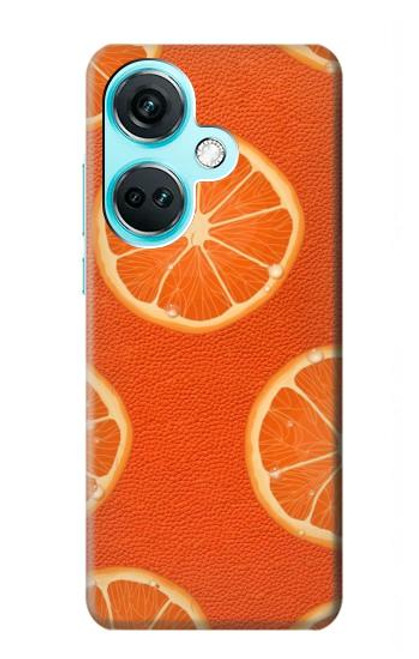 S3946 Seamless Orange Pattern Hülle Schutzhülle Taschen für OnePlus Nord CE3