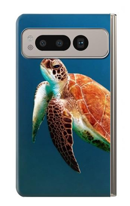 S3899 Sea Turtle Hülle Schutzhülle Taschen für Google Pixel Fold