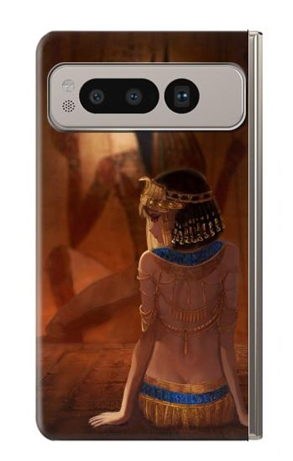 S3919 Egyptian Queen Cleopatra Anubis Hülle Schutzhülle Taschen für Google Pixel Fold