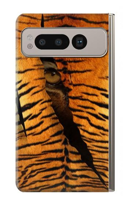 S3951 Tiger Eye Tear Marks Hülle Schutzhülle Taschen für Google Pixel Fold