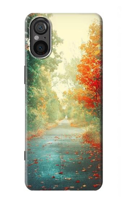S0913 Road Through The Woods Hülle Schutzhülle Taschen für Sony Xperia 5 V