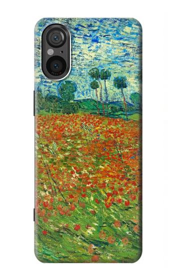 S2681 Field Of Poppies Vincent Van Gogh Hülle Schutzhülle Taschen für Sony Xperia 5 V