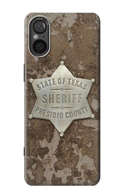 S2868 Texas Presidio County Sheriff Badge Hülle Schutzhülle Taschen für Sony Xperia 5 V