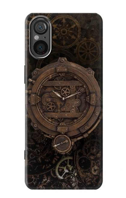 S3902 Steampunk Clock Gear Hülle Schutzhülle Taschen für Sony Xperia 5 V