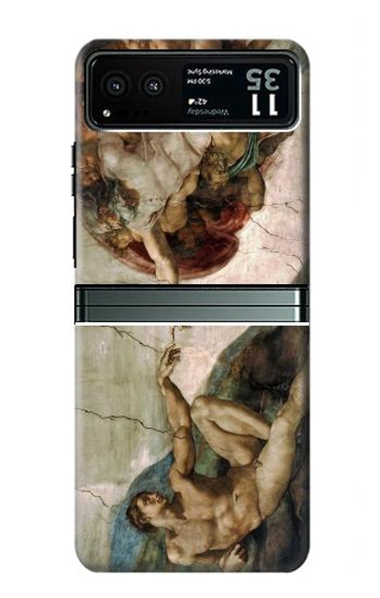 S0179 Michelangelo Creation of Adam Hülle Schutzhülle Taschen für Motorola Razr 40 S0179 Michelangelo Creation of Adam Hülle Schutzhülle Taschen für Motorola Razr 40
