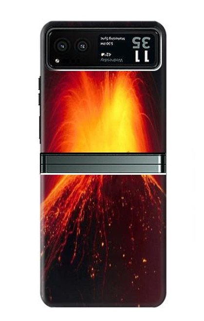 S0745 Volcano Lava Hülle Schutzhülle Taschen für Motorola Razr 40