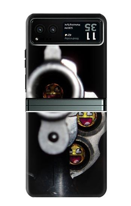 S1109 Smile Bullet Gun Hülle Schutzhülle Taschen für Motorola Razr 40