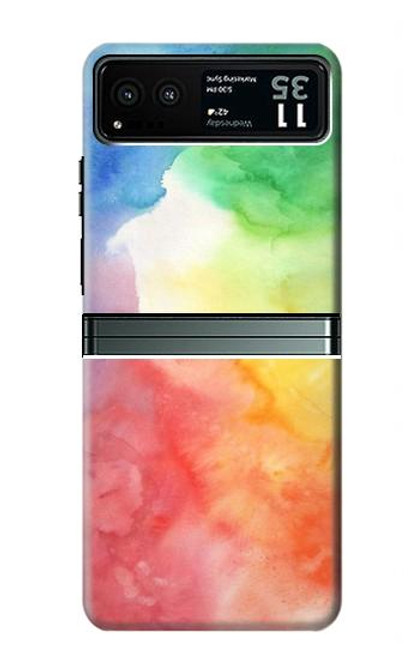 S2945 Colorful Watercolor Hülle Schutzhülle Taschen für Motorola Razr 40