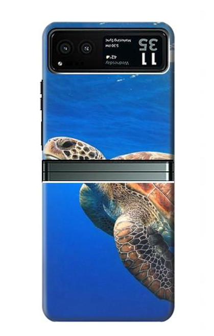 S3898 Sea Turtle Hülle Schutzhülle Taschen für Motorola Razr 40