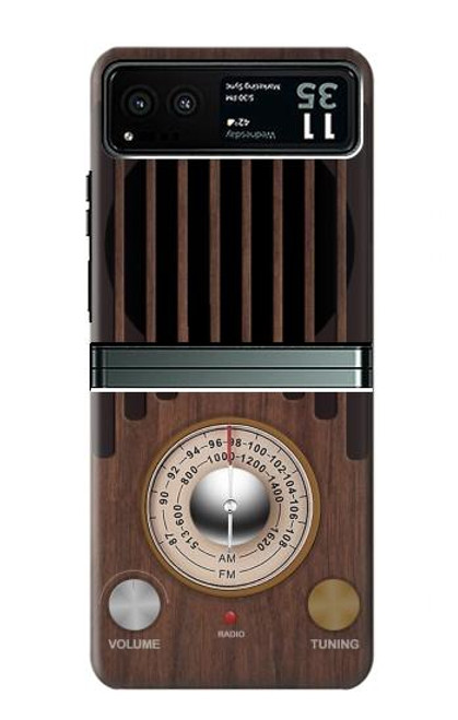 S3935 FM AM Radio Tuner Graphic Hülle Schutzhülle Taschen für Motorola Razr 40