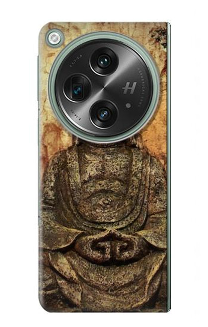 S0344 Buddha Rock Carving Hülle Schutzhülle Taschen für OnePlus OPEN