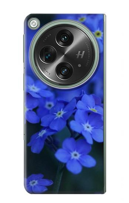 S0782 Forget me not Hülle Schutzhülle Taschen für OnePlus OPEN