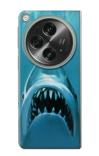 S0830 White Shark Hülle Schutzhülle Taschen für OnePlus OPEN