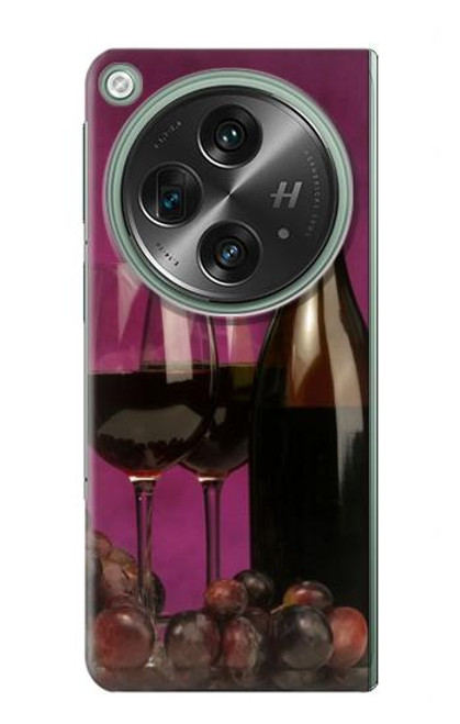 S0910 Red Wine Hülle Schutzhülle Taschen für OnePlus OPEN
