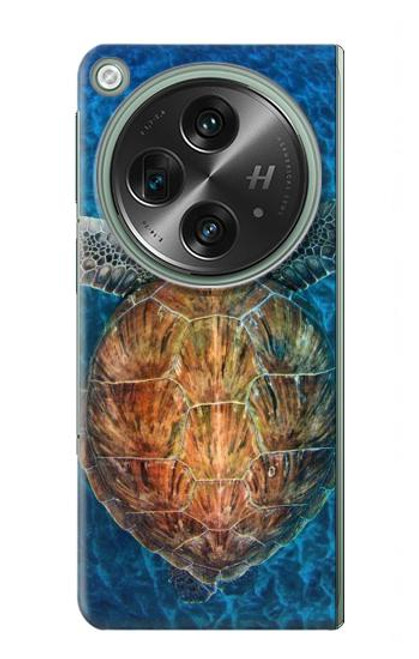 S1249 Blue Sea Turtle Hülle Schutzhülle Taschen für OnePlus OPEN