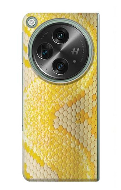 S2713 Yellow Snake Skin Graphic Printed Hülle Schutzhülle Taschen für OnePlus OPEN