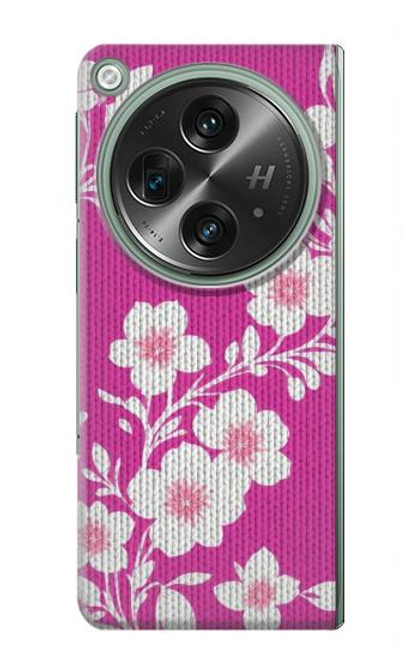 S3924 Cherry Blossom Pink Background Hülle Schutzhülle Taschen für OnePlus OPEN